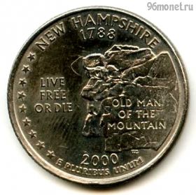 США 25 центов 2000 P Нью-Гэмпшир