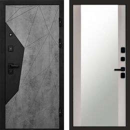 Входная дверь Termo-door Авангард Бетон - Зеркало Лиственница