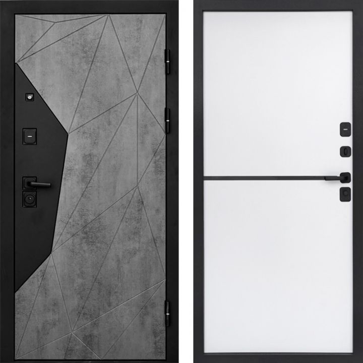 Входная дверь Termo-door Авангард Бетон - Нео White