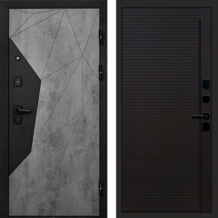 Входная дверь Termo-door Авангард Бетон - Porte black