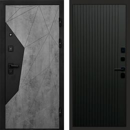Входная дверь Termo-door Авангард Бетон - FLAT Черный кварц