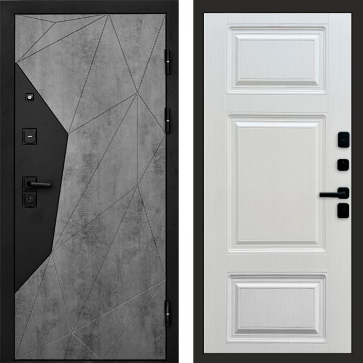 Входная дверь Termo-door Авангард Бетон - Лион Лиственница