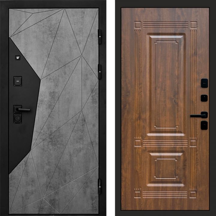 Входная дверь Termo-door Авангард Бетон - Мадрид Дуб