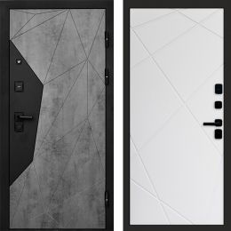 Входная дверь Termo-door Авангард Бетон - Лучи Белый