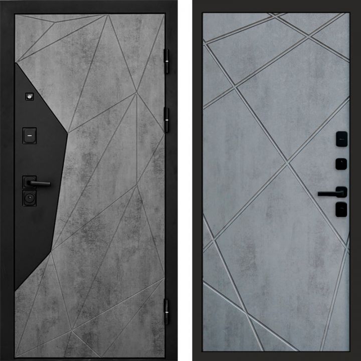 Входная дверь Termo-door Авангард Бетон - Лучи Бетон темный