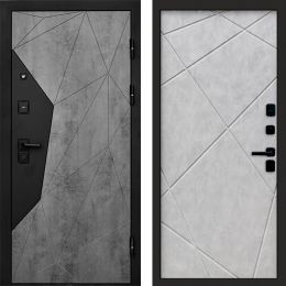 Входная дверь Termo-door Авангард Бетон - Лучи Бетон светлый