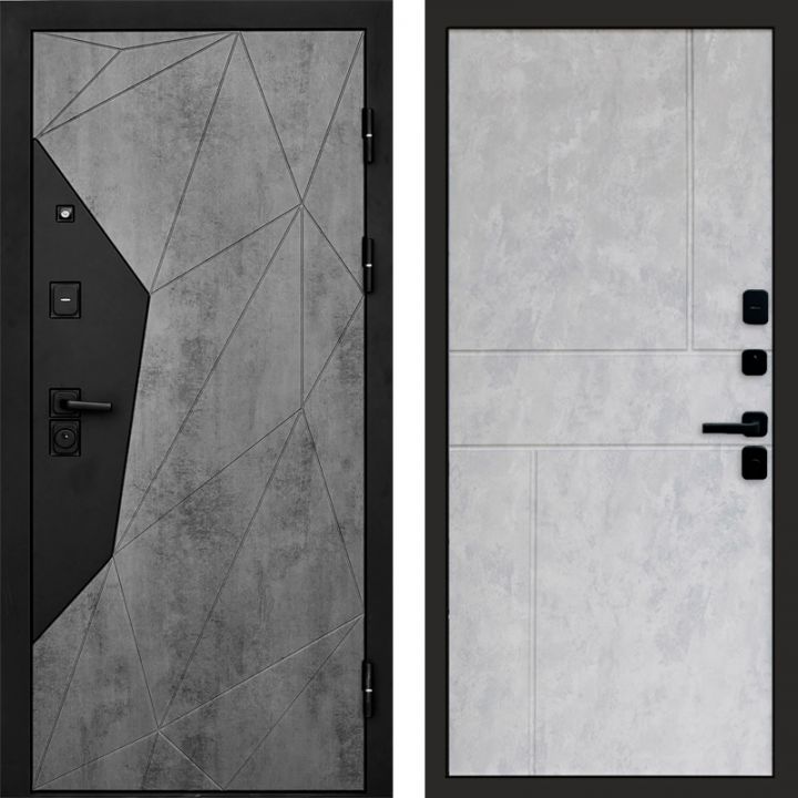 Входная дверь Termo-door Авангард Бетон - Горизонт Бетон светлый