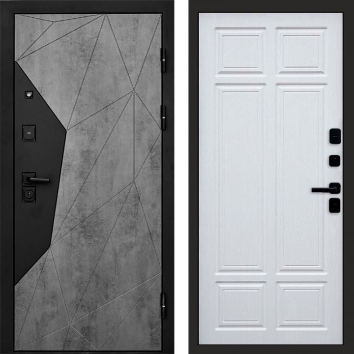 Входная дверь Termo-door Авангард Бетон - Лиственница премиум