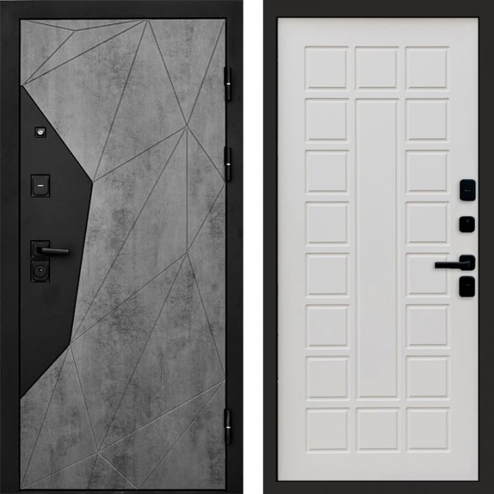 Входная дверь Termo-door Авангард Бетон - Престиж Бежевый матовый