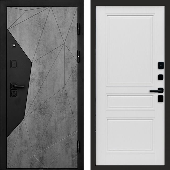 Входная дверь Termo-door Авангард Бетон - Классика Лиственница