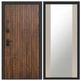 Входная дверь Termo-door Твист Дуб style - Зеркало Слоновая кость