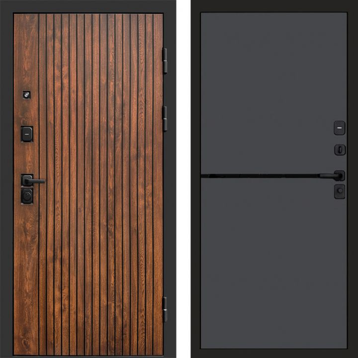 Входная дверь Termo-door Твист Дуб style - Нео Графит