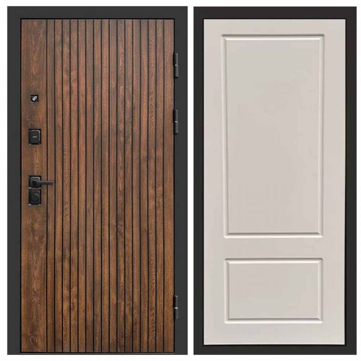 Входная дверь Termo-door Твист Дуб style - Марсель Слоновая кость