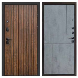 Входная дверь Termo-door Твист Дуб style - Горизонт Бетон темный