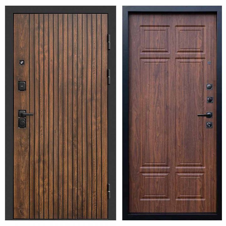 Входная дверь Termo-door Твист Дуб style - Орех премиум