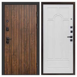 Входная дверь Termo-door Твист Дуб style - Арка Белое дерево