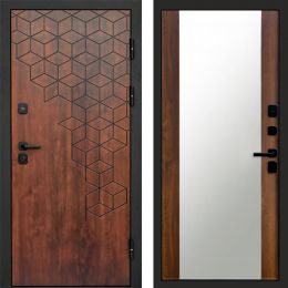 Входная дверь Termo-door Спейс Дуб патина - Зеркало Дуб