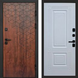 Входная дверь Termo-door Спейс Дуб патина - Мадрид Белый софт