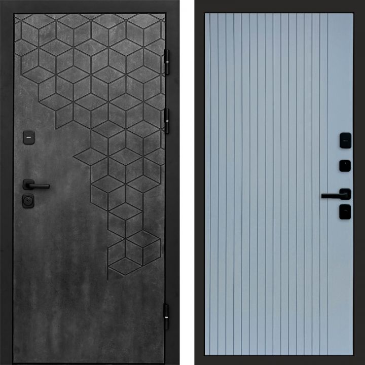 Входная дверь Termo-door Спейс Бетон патина - FLAT Грей софт