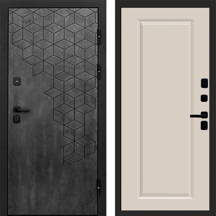 Входная дверь Termo-door Спейс Бетон патина - Гранд Слоновая кость