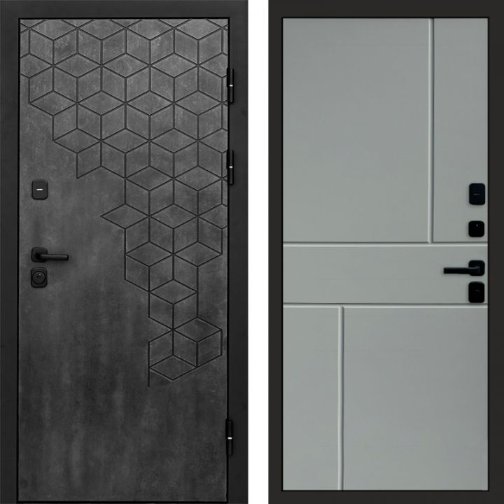 Входная дверь Termo-door Спейс Бетон патина - Горизонт Грей софт