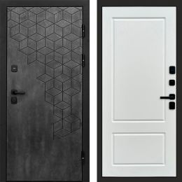 Входная дверь Termo-door Спейс Бетон патина - Марсель Белый софт