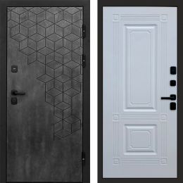 Входная дверь Termo-door Спейс Бетон патина - Мадрид Белый софт