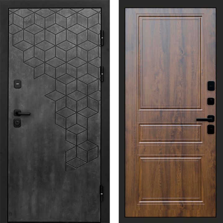 Входная дверь Termo-door Спейс Бетон патина - Классика Дуб