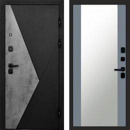 Входная дверь Termo-door Матрикс Бетон - Зеркало Грей софт