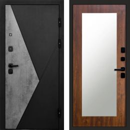 Входная дверь Termo-door Матрикс Бетон - Зеркало триумф Дуб