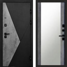 Входная дверь Termo-door Матрикс Бетон - Зеркало Бетон темный