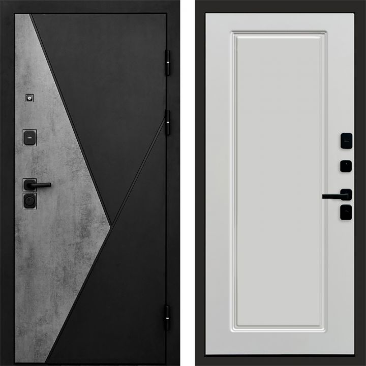 Входная дверь Termo-door Матрикс Бетон - Гранд Белый софт