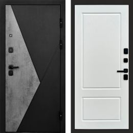Входная дверь Termo-door Матрикс Бетон - Марсель Белый софт