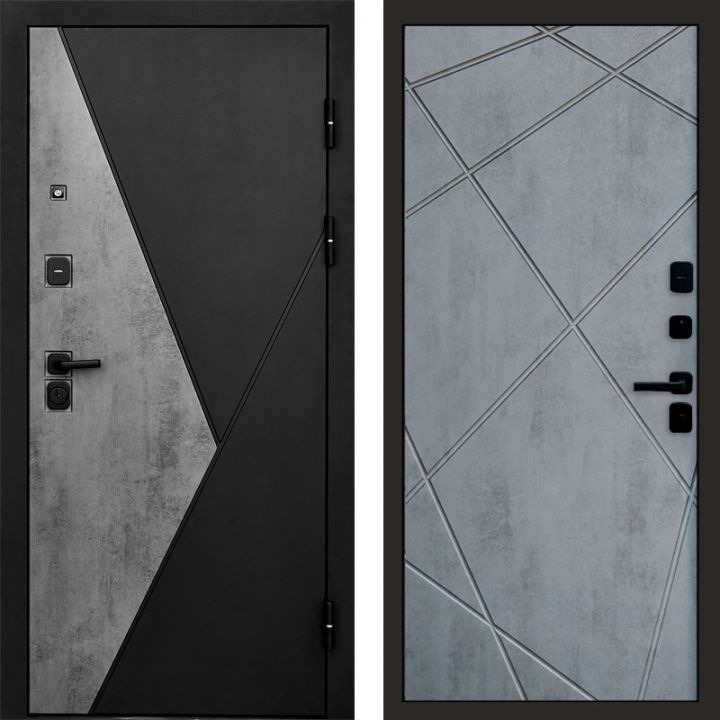 Входная дверь Termo-door Матрикс Бетон - Лучи Бетон темный