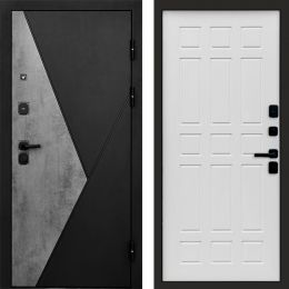 Входная дверь Termo-door Матрикс Бетон - Спарта Белое дерево