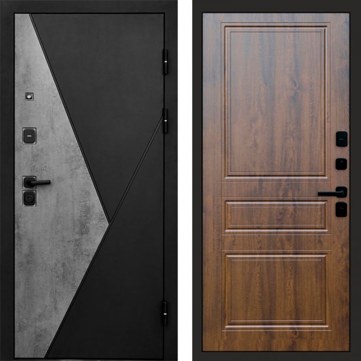 Входная дверь Termo-door Матрикс Бетон - Классика Дуб