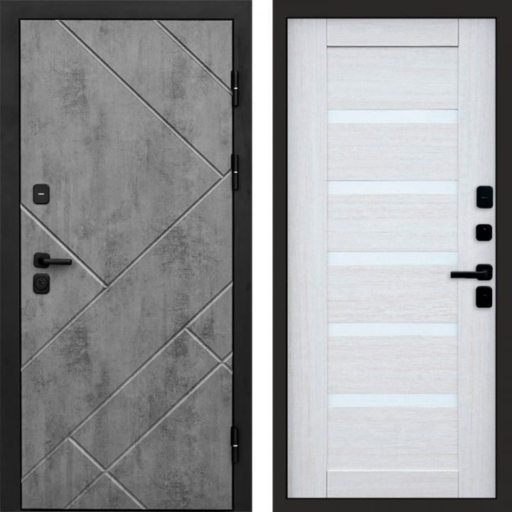 Входная дверь Termo-door Стоун Бетон - Царга Лиственница