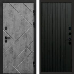 Входная дверь Termo-door Стоун Бетон - FLAT Черный кварц