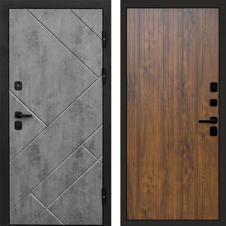 Входная дверь Termo-door Стоун Бетон - FLAT Дуб