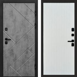 Входная дверь Termo-door Стоун Бетон - FLAT Белый софт