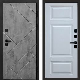 Входная дверь Termo-door Стоун Бетон - Лион Белый софт