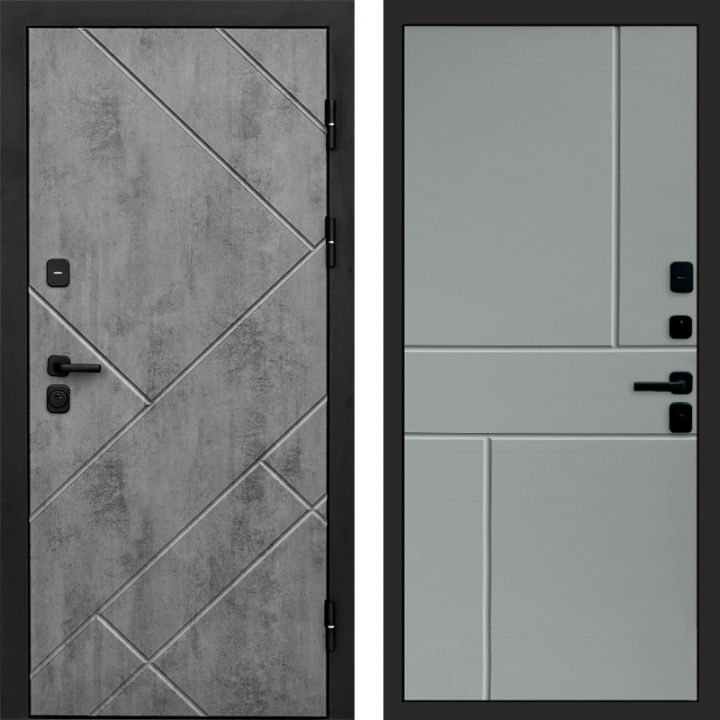 Входная дверь Termo-door Стоун Бетон - Горизонт Грей софт