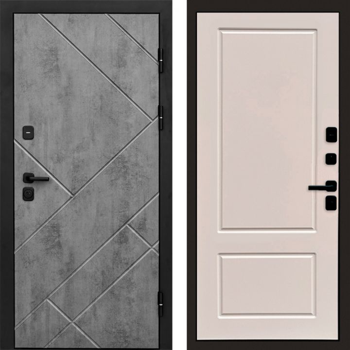 Входная дверь Termo-door Стоун Бетон - Марсель Слоновая кость