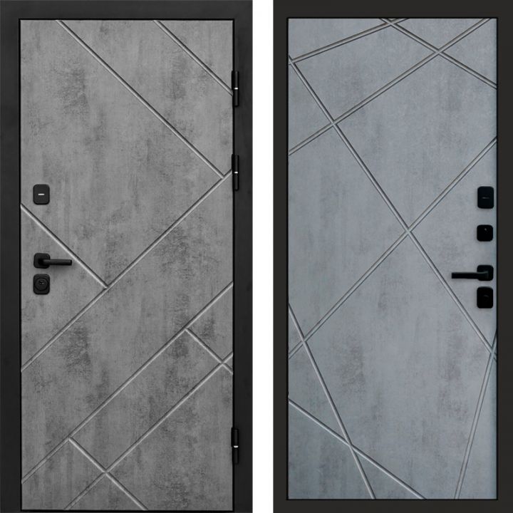 Входная дверь Termo-door Стоун Бетон - Лучи Бетон темный