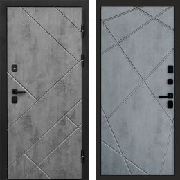Входная дверь Termo-door Стоун Бетон - Лучи Бетон темный