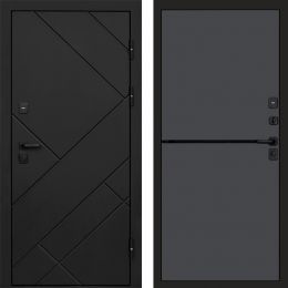 Входная дверь Termo-door Стоун Black - Нео Графит