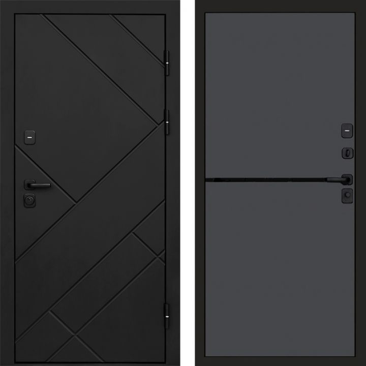 Входная дверь Termo-door Стоун Black - Нео Графит