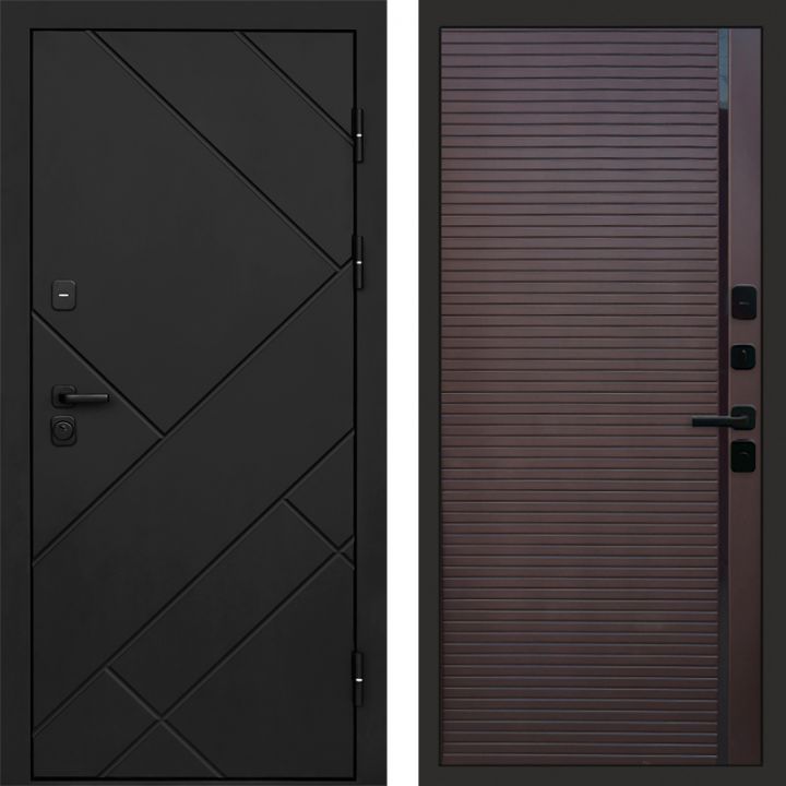 Входная дверь Termo-door Стоун Black - Porte Шоколад