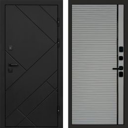 Входная дверь Termo-door Стоун Black - Porte Грей софт