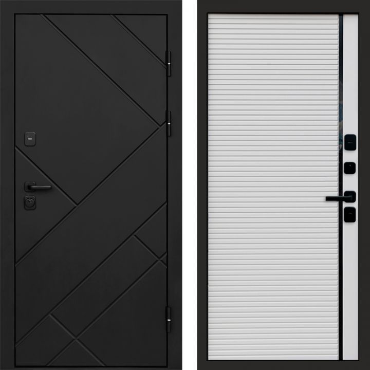 Входная дверь Termo-door Стоун Black - Porte white